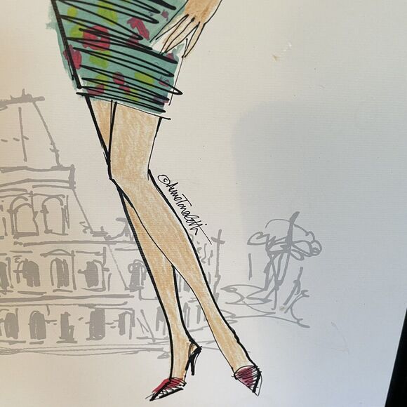 Anne Tavoletti Feminine Art Colorful Fashion II Paris, Colorful Fashion IV Rome - Picture 10 of 16